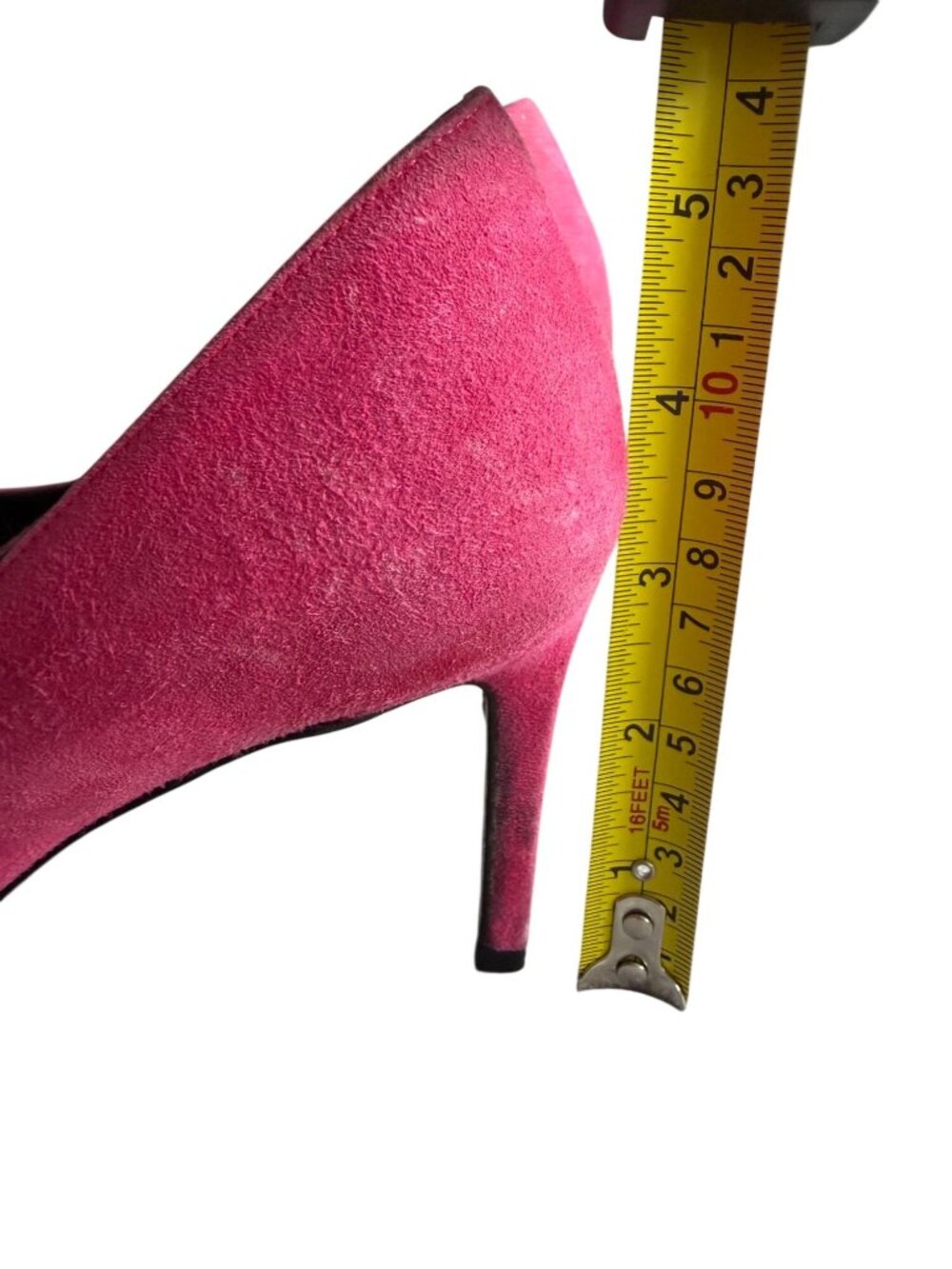 SAINT LAURENT Pink Suede YSL Heels Size 36 / US 6 - Picture 2 of 13